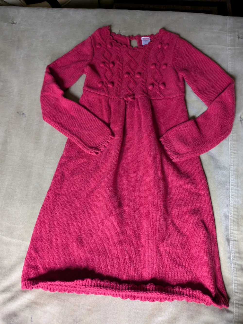 Gymboree Raspberry Pink Knit Long-Sleeve Dress